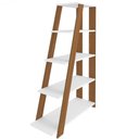 Ver imagem 7 de Kit 02 Estantes Multiuso com 05 Prateleiras Star A02 134x82 Freijó Branco - Lyam Decor