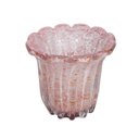 Ver imagem 1 de Vaso Murano Alberoni Rosa com Dourado P