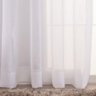 Cortina Linho de Gaze Branca 280x170cm Sala Quarto Janela Fastlar Cortina para Varão - 3
