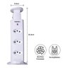 Torre de Tomadas Multiplug 3 Tomadas Branco Renna - 5