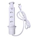 Ver imagem 2 de Torre de Tomadas Multiplug 3 Tomadas Branco Renna