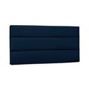 Ver imagem 1 de Painel de Cama 160cm Greta Suede Azul Marinho - Lucadi Home