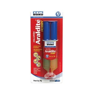 Cola Araldite Rápido Hobby Incolor Seringa 25gr - Tekbond