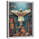 Ver imagem 5 de Quadro Decorativo Menina com Asas de Livro