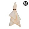 Kit 8 Peças Guardanapo Tecido Oxford Liso Palha com Bainha para Mesa Posta - 1