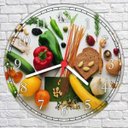 Ver imagem 2 de Relógio De Parede Nutricionista Nutrição Quartz Silencioso Decorações
