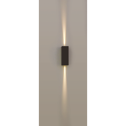 Arandela LED Nordecor Tynn 2293 - Preta | 2*2,5W / IP65 / 3000K / 150lm - 1