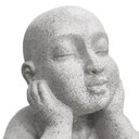 Ver imagem 3 de Escultura de Buda Decorativa em Poliresina 34x24cm