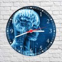 Ver imagem 3 de Relógio De Parede Medicina Médicos Psicologia Cérebro Consultórios Quartz Silencioso Decorações