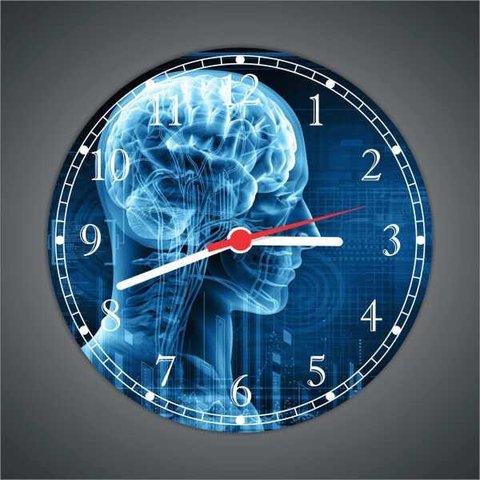 Relógio De Parede Medicina Médicos Psicologia Cérebro Consultórios Quartz Silencioso Decorações