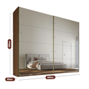 Ver imagem 4 de Guarda Roupa Hanover 02 Portas Flutuantes 100 MDF com 2 Espelhos - Mademarcs