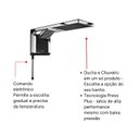 Ver imagem 3 de Chuveiro Lorenzetti Acqua Duo Ultra 220V/6800W Preto/Cromado