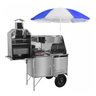 Carrinho de Churrasco Cachorro Quente e Lanche com Toldo Rodas Pneumáticas Cefaz - 1