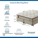 Ver mais imagens de Conjunto Box King Mola Probel Siena (193x203x54cm)