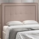 Ver imagem 1 de Cabeceira Cama Box Queen 160 cm P05 Atenas Linho Bege Escuro - Lyam Decor