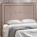 Ver imagem 2 de Cabeceira Cama Box Queen 160 Cm P05 Atenas Linho Bege Areia - Lyam Decor