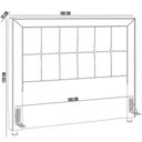Ver imagem 3 de Cabeceira Cama Box Queen 160 cm P05 Atenas Linho Bege Escuro - Lyam Decor
