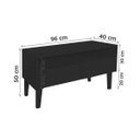 Ver imagem 3 de Rack para Tv Bancada com Nicho e Gaveta Preto Laca