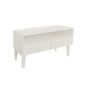 Ver imagem 4 de Rack para Tv Bancada com Nicho e Gaveta Off White Laca