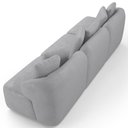 Ver imagem 7 de Sofá 4 Lugares para Sala de Estar Living 288cm Arlo F04 Veludo Cinza Tc-12023 - Lyam Decor