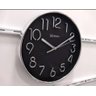 Relógio Silencioso Parede 25 Cm Preto 6480 Cromado Herweg - 2
