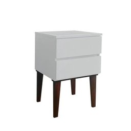 Mesa de Cabeceira Penteadeira Mesa Lateral de Apoio Off White Laca - 6