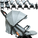 Ver imagem 2 de Zippy Toys, Carrinho de Bebê Gray Estrutura em Plástico Modelo Compacto Ideal para Passeios, Cinza