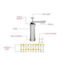 Ver imagem 2 de Maquina Manual para Biscoito Brinox Verona 4 Bicos 20 Moldes Inox