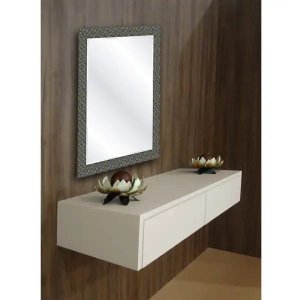 Aparador Penteadeira Console Suspenso Off White Laca