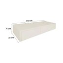 Ver imagem 3 de Aparador Penteadeira Console Suspenso Off White Laca
