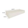 Aparador Penteadeira Console Suspenso Off White Laca - 3