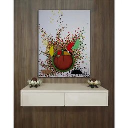 Aparador Penteadeira Console Suspenso Off White Laca - 5