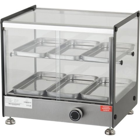 Estufa para Salgados 6 Bandejas Dupla Marchesoni Linha Ônix Inox 220v - Ef.8.262