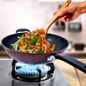 Panela Tacho Wok Frigideira Antiaderente Granchef Vermelha - 3