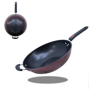 Panela Tacho Wok Frigideira Antiaderente Granchef Vermelha