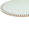 Sousplat Redondo MDF Espelhado com Pérolas Decoração Festa - 8
