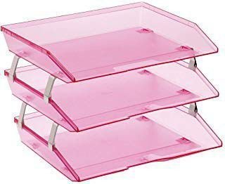 Caixa para correspondencia Acrimet 255 tripla faciliti lateral - Rosa Clear