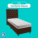 Ver imagem 4 de Cama Box + Colchão Solteiro D23 D23 Inducol + Cabeceira Estofada
