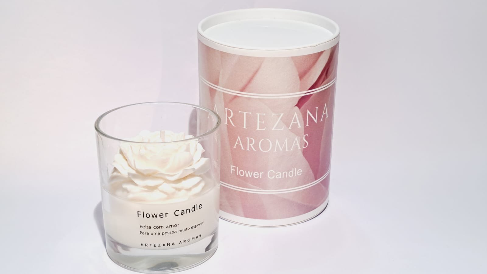 Flower Candle - Peônia com Aroma de Alecrim Artezana Aromas - 2