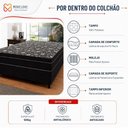 Ver imagem 3 de Cama Box Casal Colchão Nice Movelove Molas Ensacadas Portobel 138x188x60cm