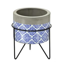 Cachepot Com Suporte 13cm Petra Espressione - 1