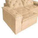 Ver imagem 3 de Sofá 4 Lugares Safira Reclinável Assento e Braço Retrátil - Élpis Móveis - Bege