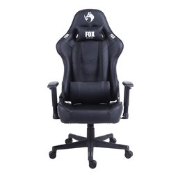 Cadeira Gamer Fox Racer Pro Com Almofadas Reclinável Descanso de Braço Ajustável Preto - 2 Cadeira Gamer Fox Racer Pro Com Almofadas Reclinável Descanso de Braço Ajustável Preto - 2