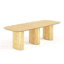 Ver imagem 3 de Mesa de Jantar Orgânica Tivoli 320cm X 110cm 10 Lugares Lamina Cinamomo Damasco