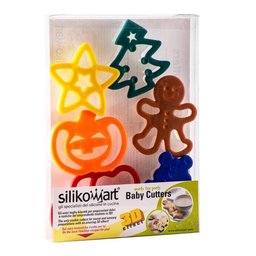 Jogo de Moldes Biscoito Doce 6 Peças Natal 3d Silikomart - 3