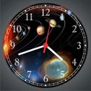 Ver imagem 3 de Relógio De Parede Galáxia Universo Planetas Espaço Cosmos Estrelas Sistema Solar