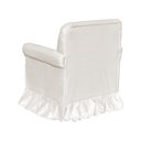 Ver imagem 3 de Poltrona Para Quarto Amamentação Com Balanço Suede Estopar Laura Suede Branco