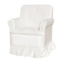 Ver imagem 1 de Poltrona Para Quarto Amamentação Com Balanço Suede Estopar Laura Suede Branco