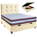 Ver imagem 1 de Kit Cabeceira + Cama Box Bau + Colchão Casal Molas Ensacadas Legaccy Paropas