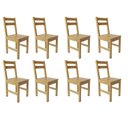 Ver imagem 1 de Conjunto 8 Cadeiras para Sala de Jantar Madeira Maciça Mandacaru Yescasa Bege/Amendoa